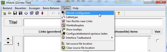 uitvoer configureren