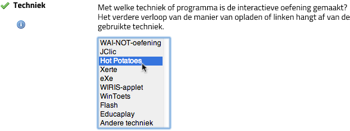 techniek Hot Potatoes