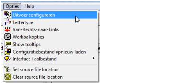 uitvoer configureren