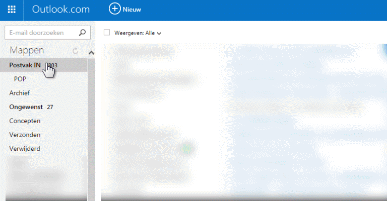 Niet ongewenst Outlook