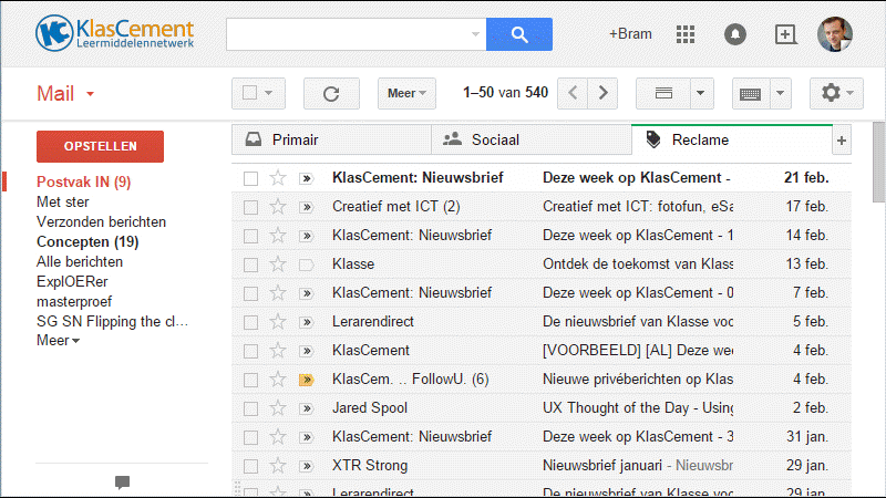 nieuwsbrief in primair
