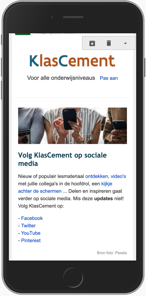 KlasCement Nieuwsbrief
