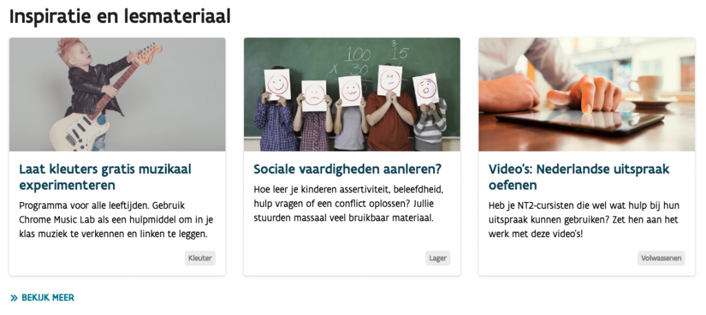 KlasCement vernieuwd - Homepage met nieuws op maat