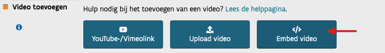 Video insluiten of embedden bij KlasCement