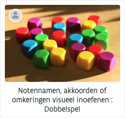 Notennamen, akkoorden of omkeringen visueel inoefenen